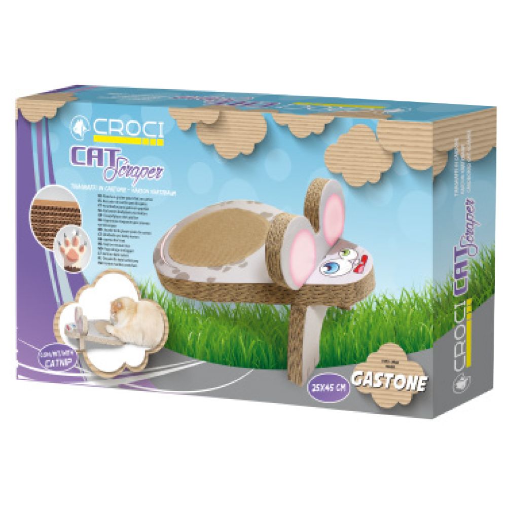 croci-gastone-mouse-griffoir-chat-carton-25x45-cm image 2