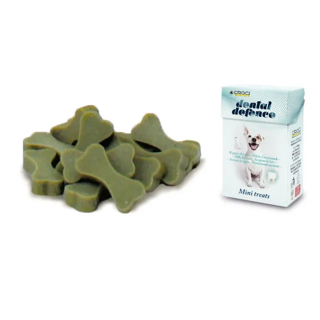 croci-dental-defense-treat-friandise-chien-th-vert-35-g image 1