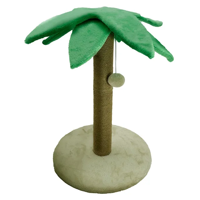 croci-scratching-posts-palmier-griffoir-chat-sisal-52-cm-balle image 1
