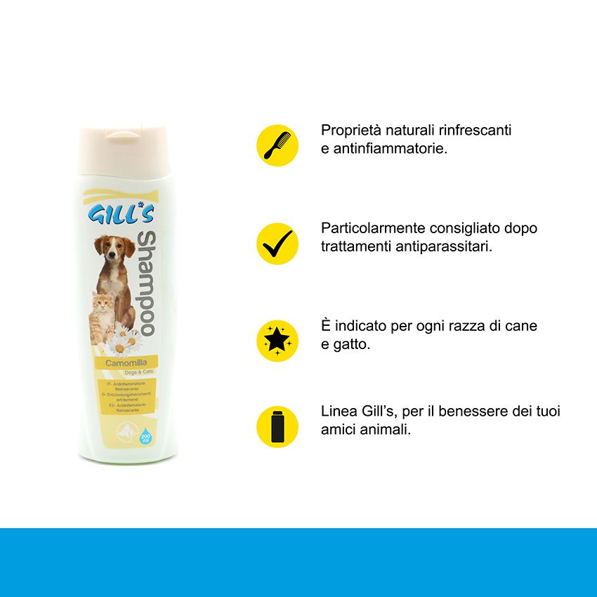 croci-gill-s-camomille-shampoing-chien-doux-200-ml-apaisant image 2