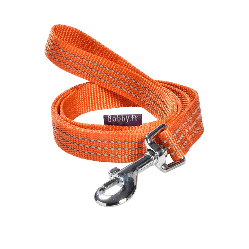 croci-bobby-safe-laisse-nylon-chien-noire-s-m-r-glable image 1