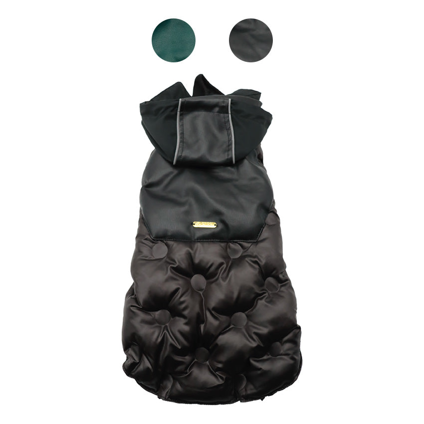 croci-dog-clothing-pea-giubbotto-manteau-chien-noir-40-cm-imperm-able image 1