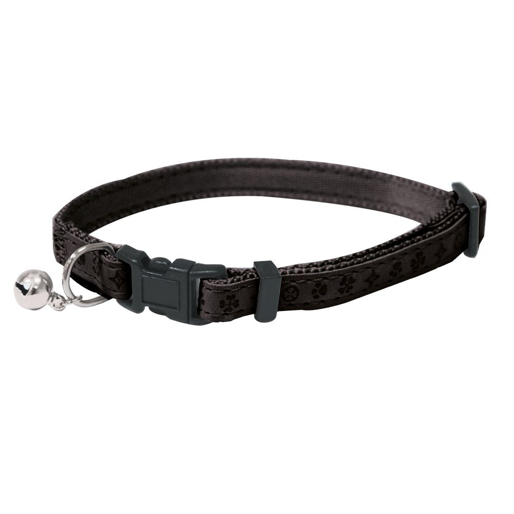 croci-mylord-collier-chat-r-glable-noir-nylon-classique image 1