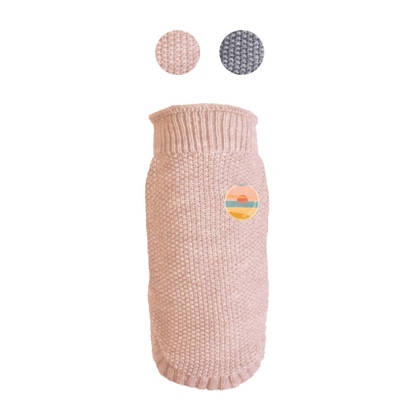croci-chic-pull-chien-col-roul-rose-xs-26-cm image 1