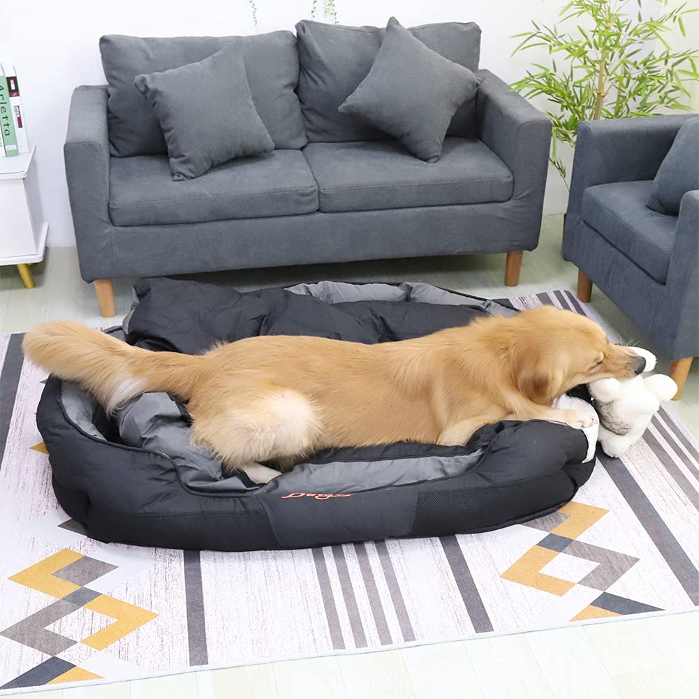 bingopaw-dog-bed-panier-chien-xxl-130x90cm-d-houssable-imperm-able image 8
