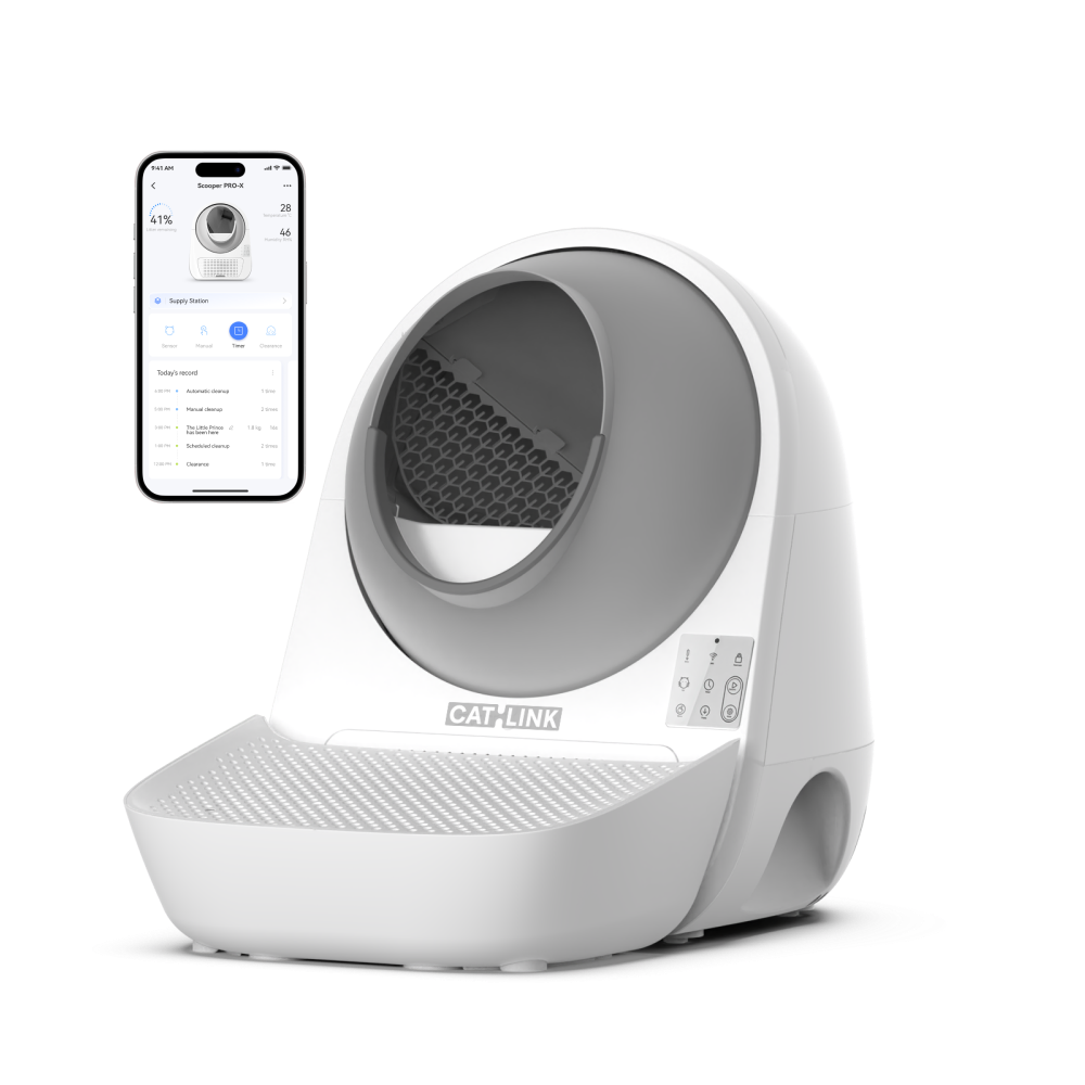 catlink-scooper-luxury-pro-x-liti-re-automatique-avec-rampe-blanche image 1