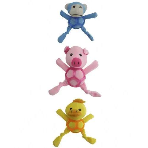 croci-balle-chien-peluche-assortie-jouet-doux-couleurs image 1