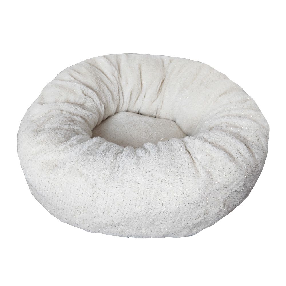 croci-xmas-snowball-panier-donut-chien-chat-50x25-cm-blanc image 1