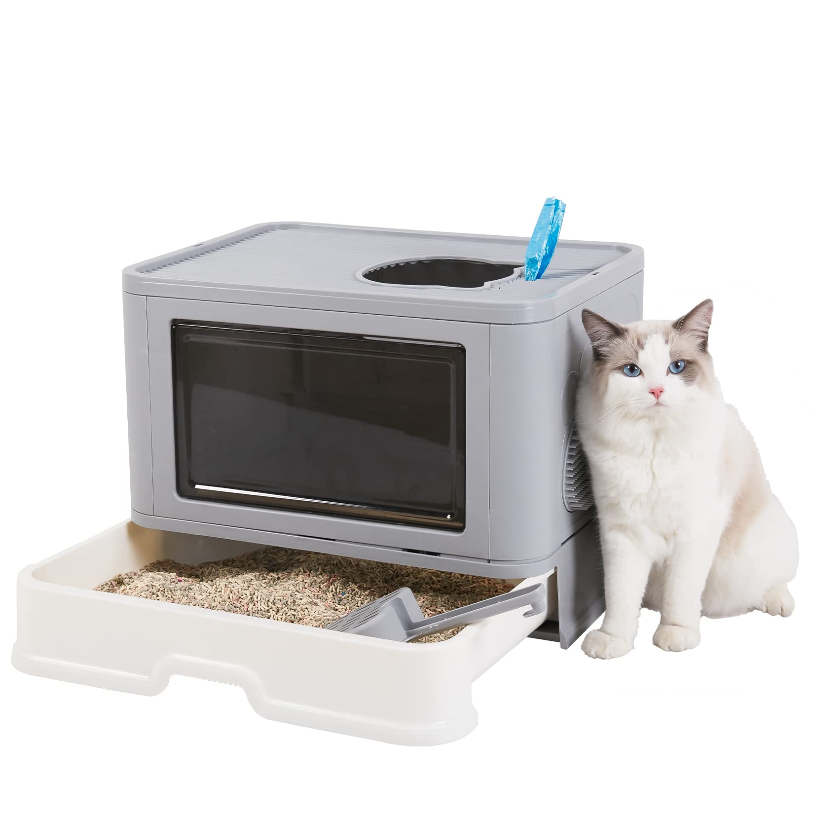 bingopaw-cat-supplies-bac-liti-re-xxl-ferm-50-cm-avec-pelle image 7