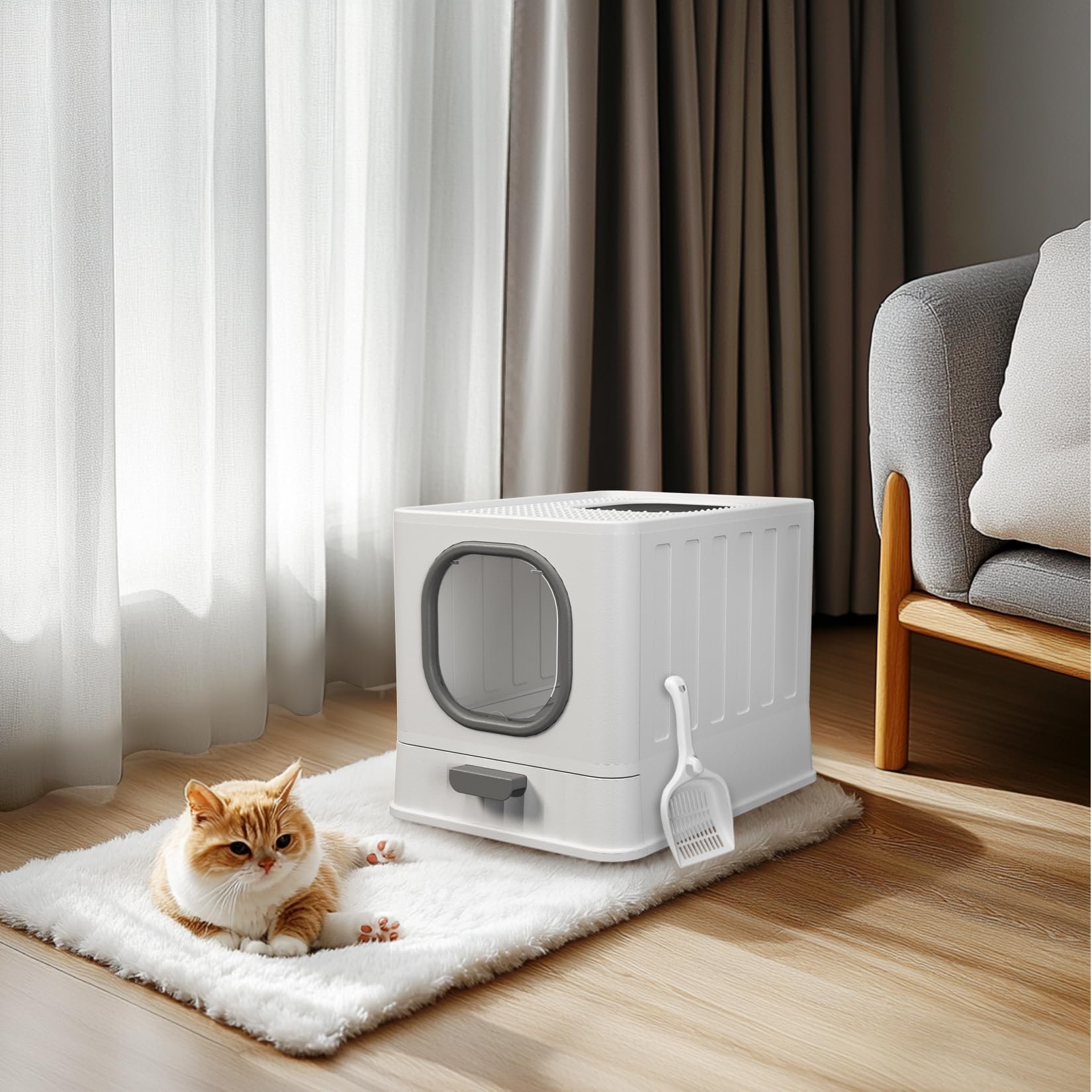 bingopaw-bac-liti-re-chat-ferm-xxl-anti-odeur-48-cm image 2