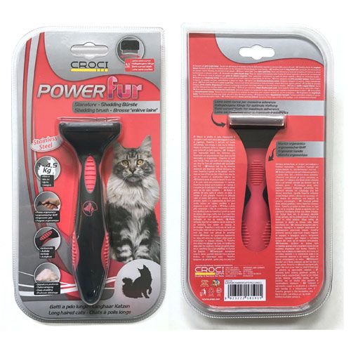 croci-powerfur-brosse-chat-poil-long-taille-m-3-4-5kg image 1
