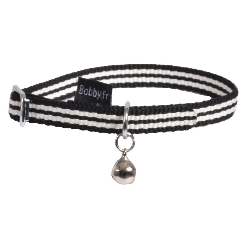 croci-bobby-stripe-collier-chat-nylon-bleu-ciel image 4