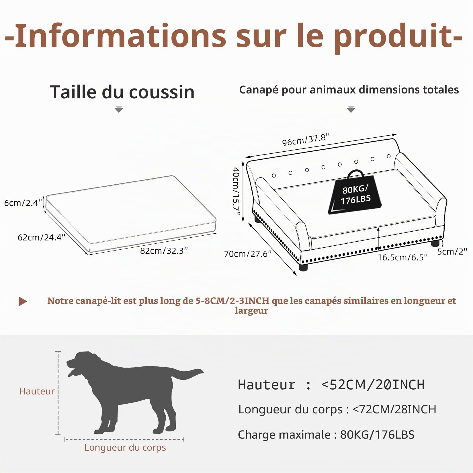 bingopaw-pet-sofa-canap-chien-xl-96x70x40cm-gris-fonc image 8