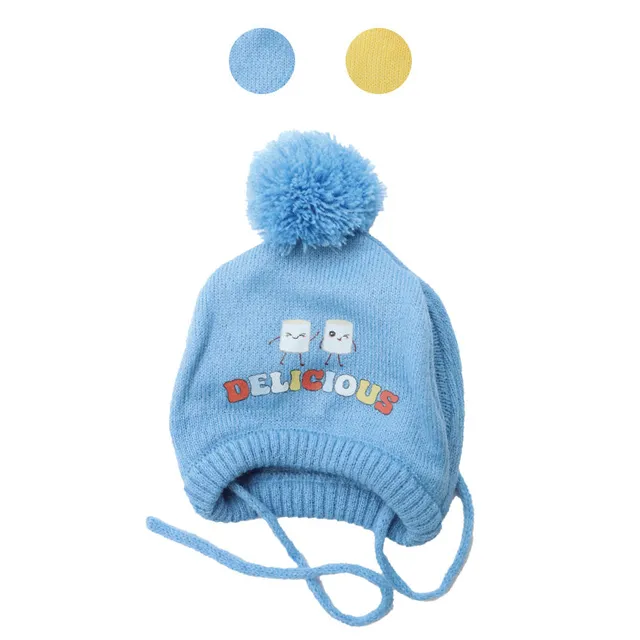 croci-delicious-bonnet-chien-pompon-bleu-taille-s image 1