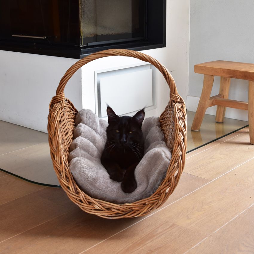 croci-bobby-feather-matelas-chien-chat-beige-50x35x6-cm image 4