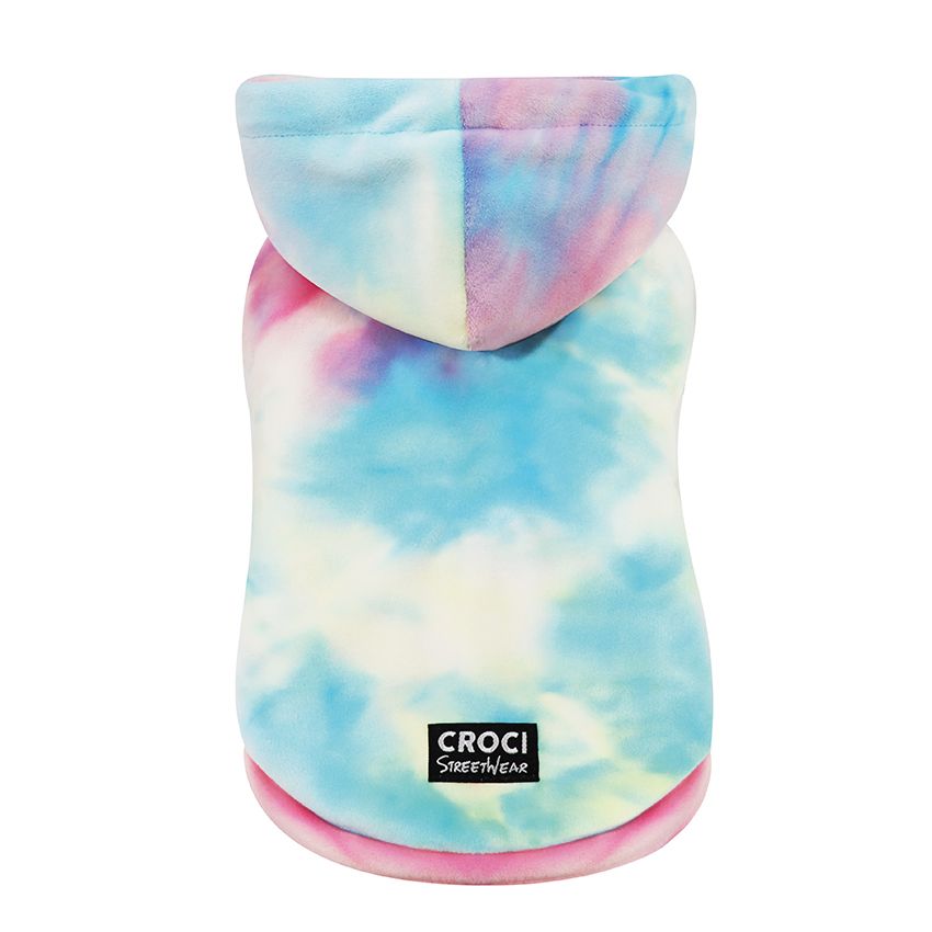 croci-kaleido-sweat-noir-pour-chien-30-cm-capuche image 7