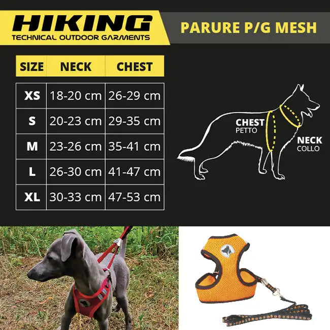 croci-hiking-harnais-laisse-chien-noir-taille-m image 3
