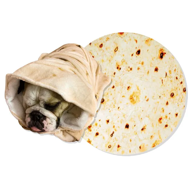 croci-burrito-couverture-chien-chat-120x120-cm-polaire image 1