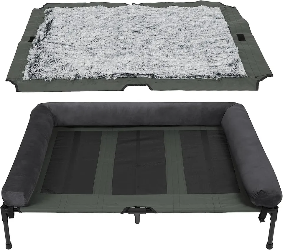bingopaw-dog-bed-lit-sur-lev-chien-xxl-130-cm-gris image 1