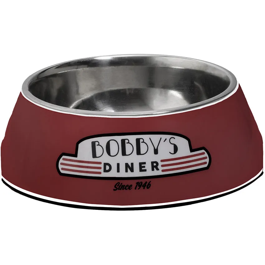 croci-bobby-diner-gamelle-chien-chat-inox-rouge-450-ml image 1