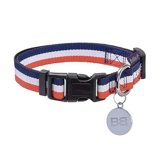 croci-bobby-mondial-collier-chien-nylon-tricolore-25-40-cm image 1