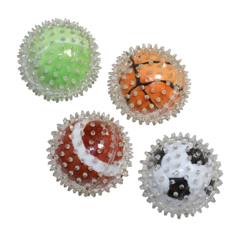 croci-plurisport-balle-jouet-chien-tpr-peluche-assortie image 1