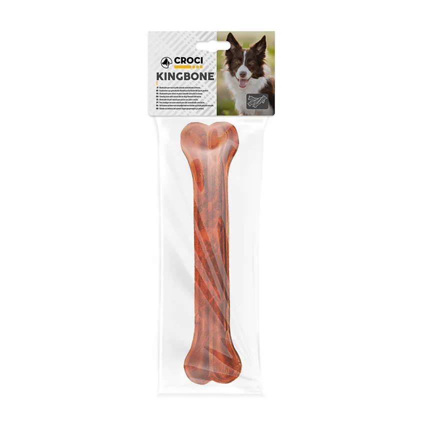 croci-king-bone-bacon-os-chien-cuir-10-cm-lot-4-pi-ces image 1