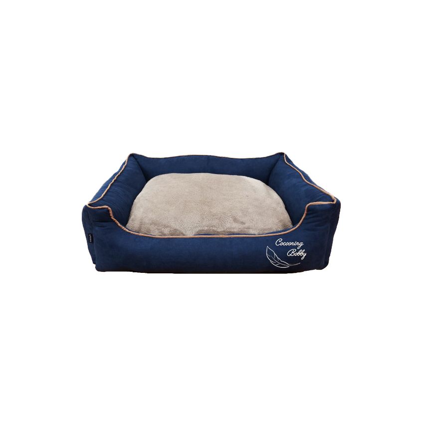 croci-bobby-panier-chien-plume-bleu-73x58x19-cm image 3