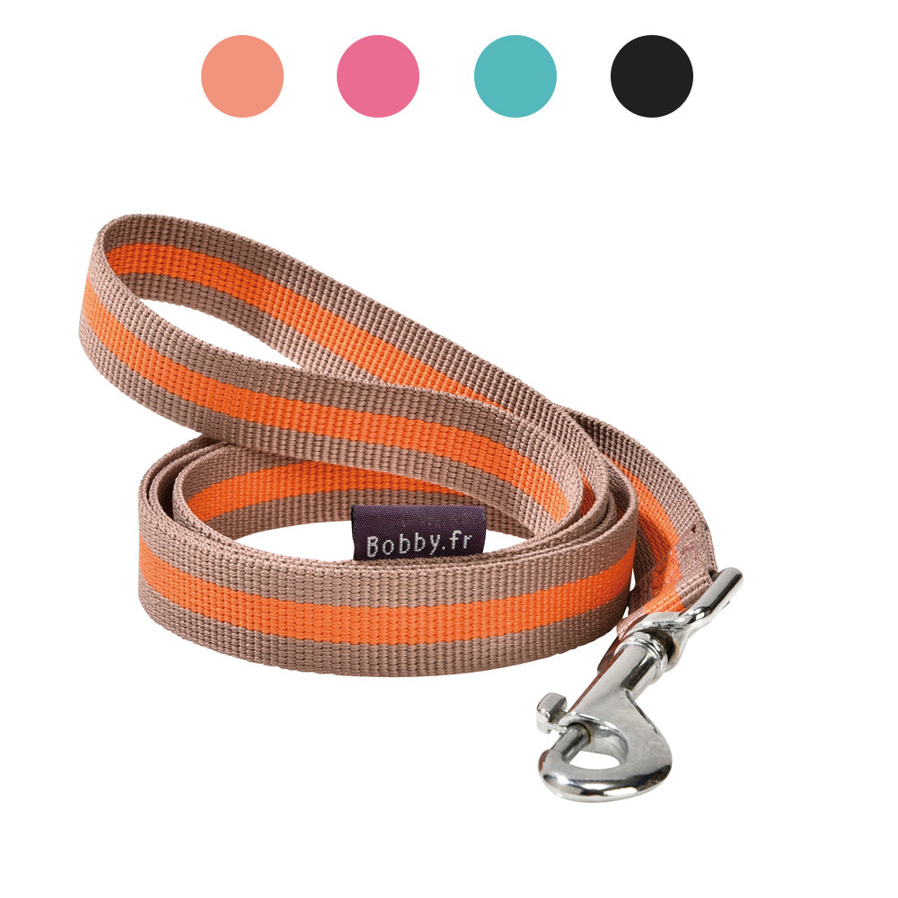 croci-bobby-laisse-chien-nylon-noir-100-cm-x-1-6-cm image 1