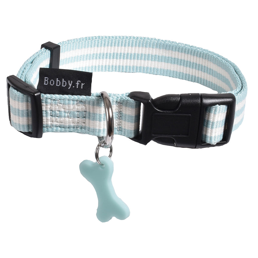 croci-bobby-stripe-collier-nylon-chien-ray-rouge-25-40-cm image 4