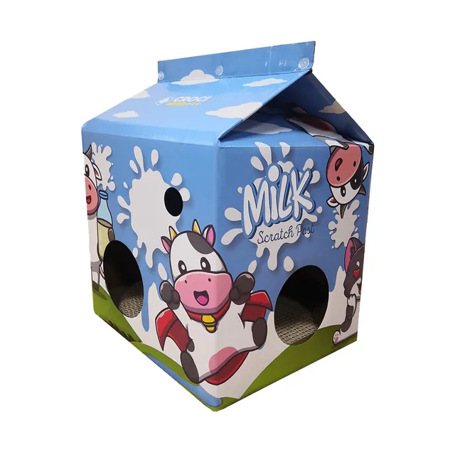 croci-milk-griffoir-carton-chat-design-compact-griffes image 1