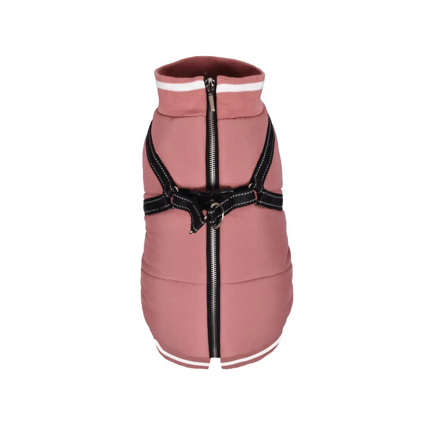croci-manteau-chien-hiver-harnais-int-gr-rose-xs-25cm image 1