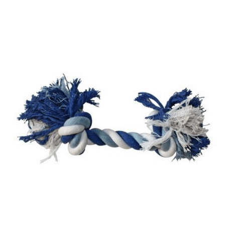 croci-corde-jouer-bleue-jouet-chien-20-cm-n-uds image 1