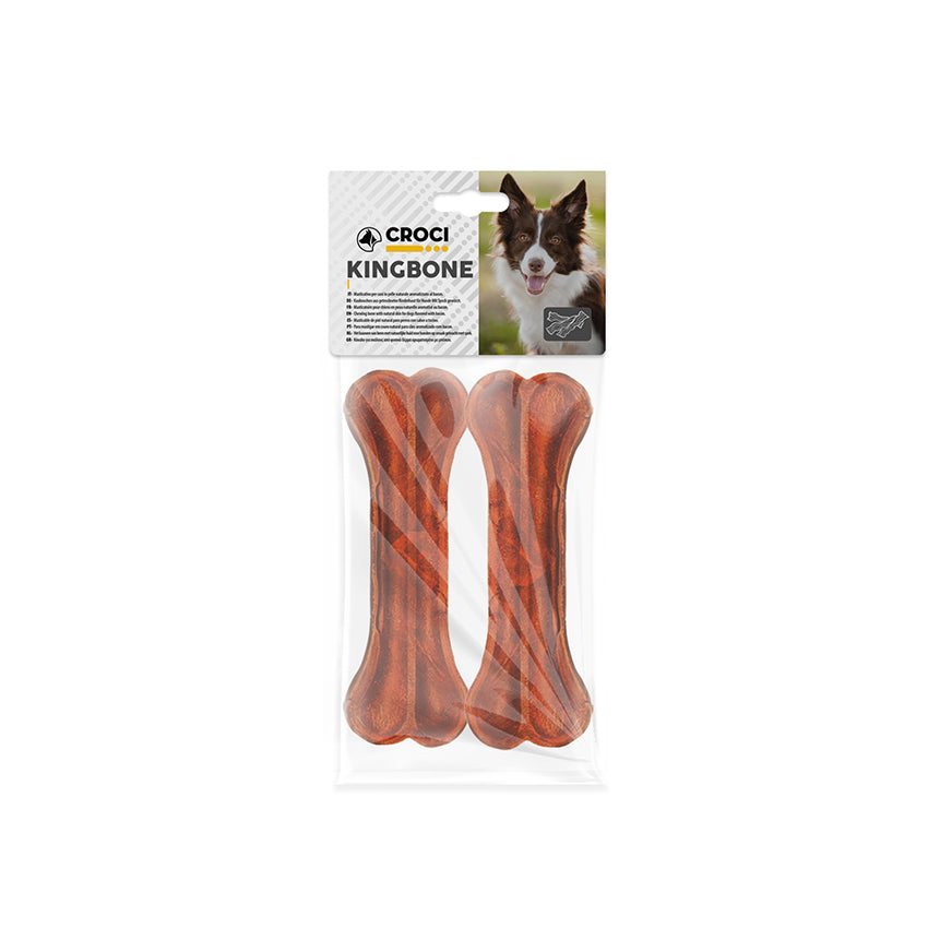 croci-king-bone-bacon-os-chien-cuir-10-cm-lot-4-pi-ces image 2