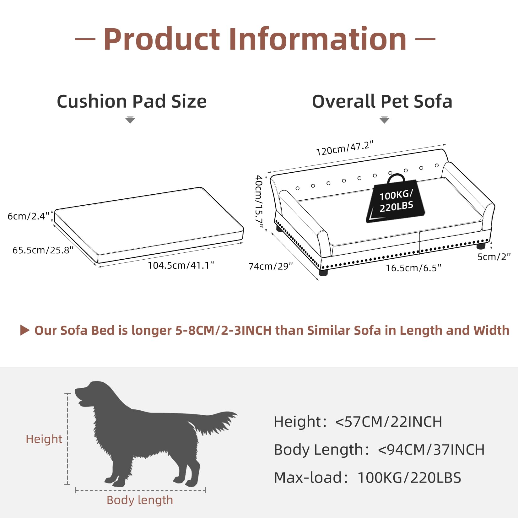 bingopaw-pet-sofa-canap-chien-xxl-120x74x40cm-gris-fonc image 6