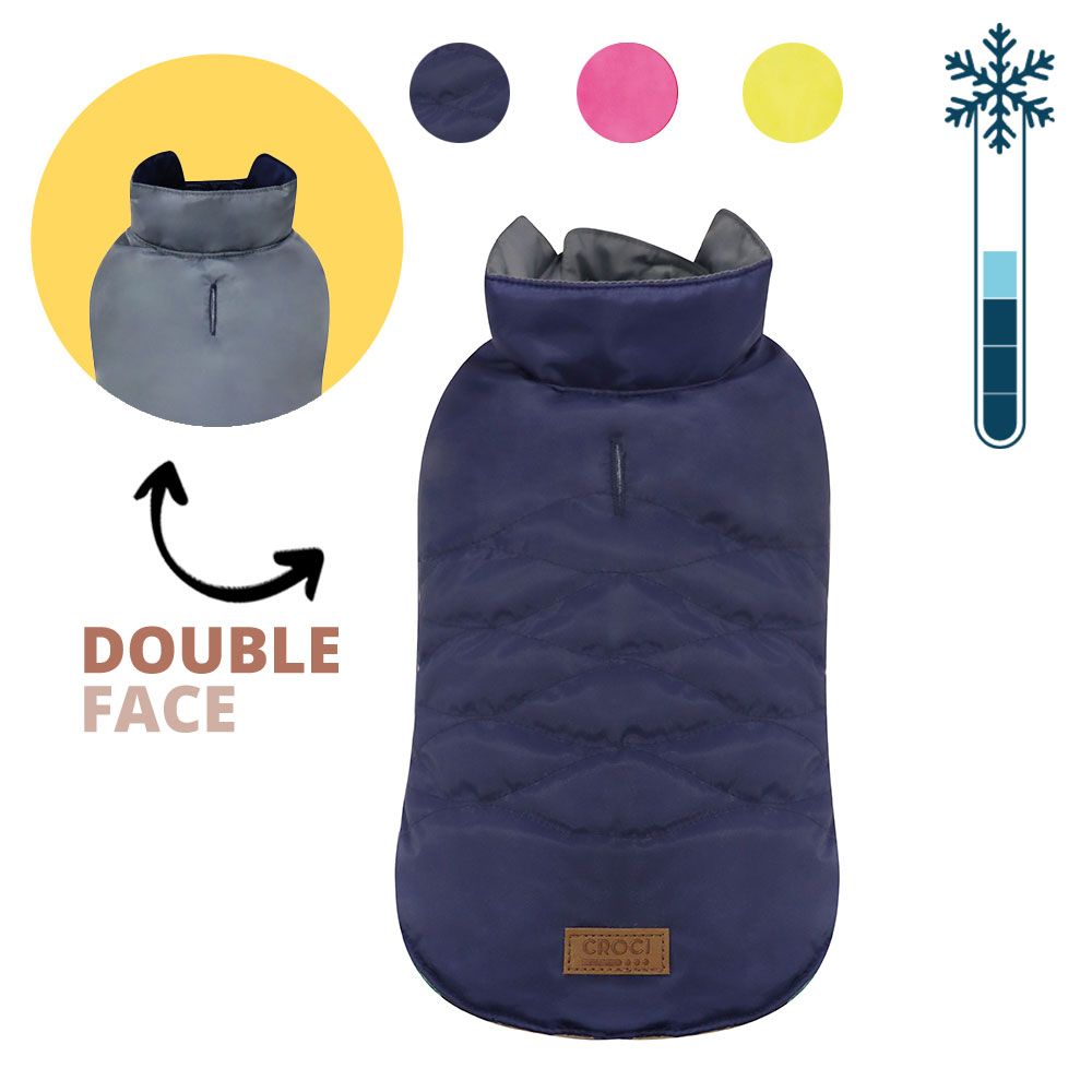 croci-eco-glam-manteau-chien-bleu-40-cm image 1
