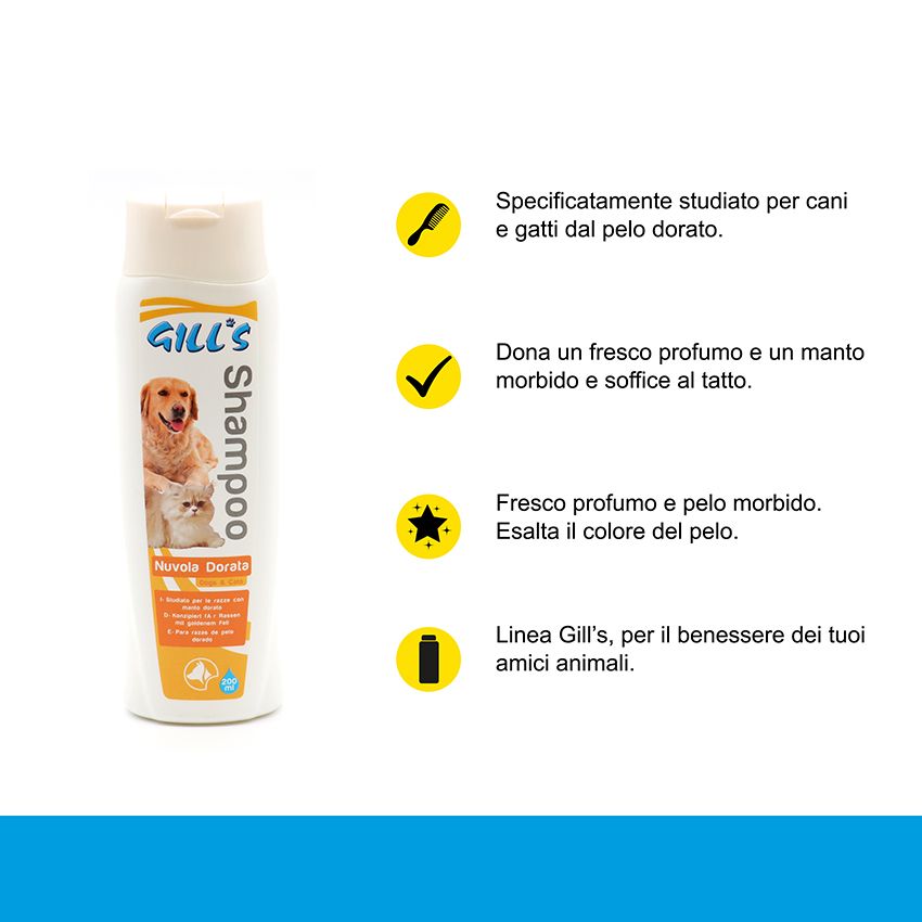 croci-gill-s-nuvola-dorata-shampoing-chien-poil-dor-200-ml image 2