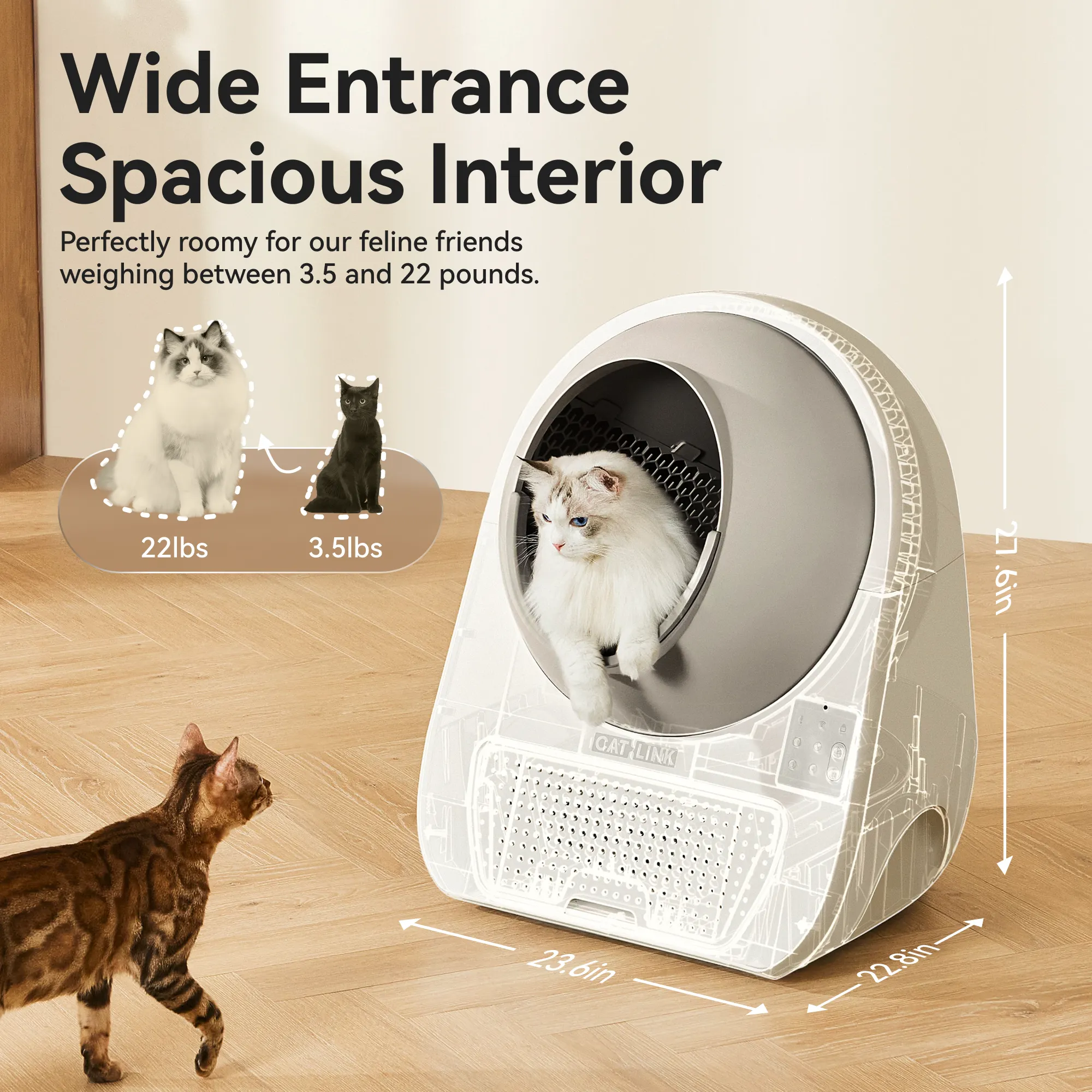 catlink-scooper-luxury-pro-x-liti-re-automatique-anti-odeurs-blanche image 5