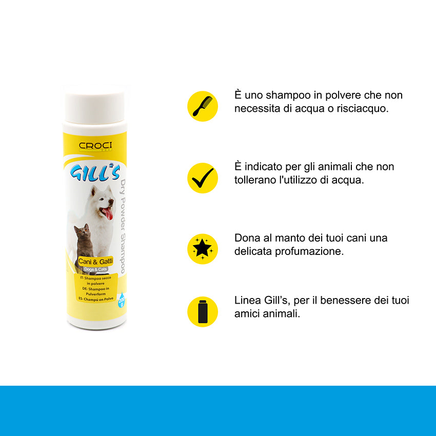 croci-gill-s-shampooing-sec-poudre-chien-chat-200-ml-v-g-tal image 2