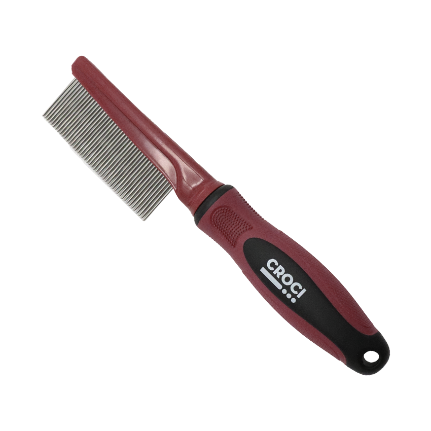 croci-grooming-peigne-antipuces-chiens-chats-acier-inox image 1