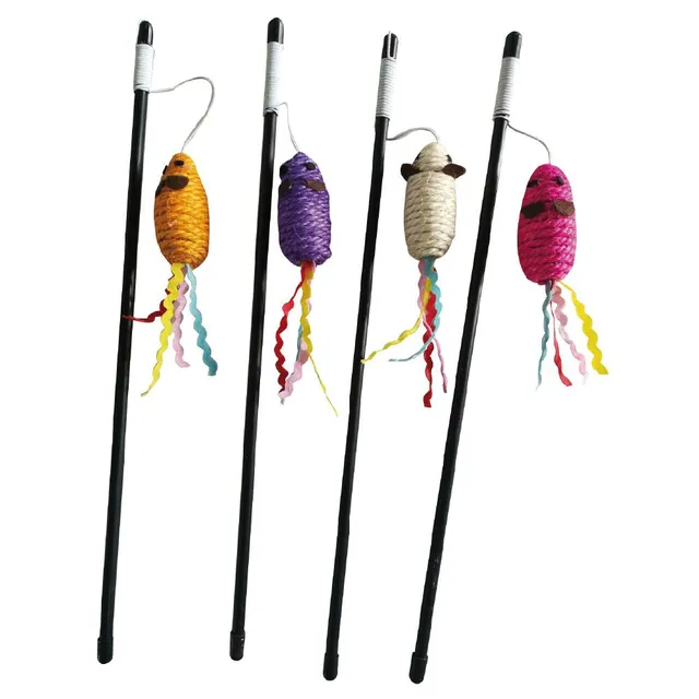 croci-canne-souris-jouet-chat-baguette-corde-coloris-assortis image 1
