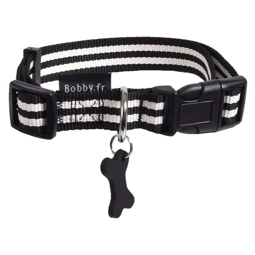 croci-bobby-stripe-collier-nylon-chien-ray-rouge-25-40-cm image 6