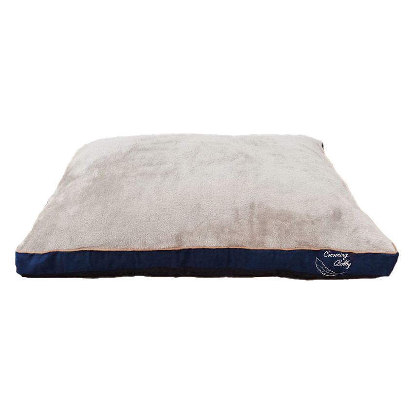 croci-bobby-feather-coussin-chien-bleu-100x70-cm image 3