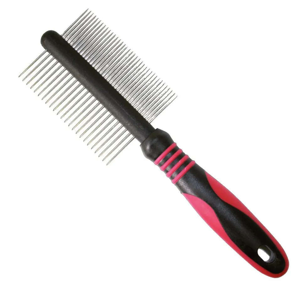 croci-vanity-double-comb-peigne-chien-double-rang-acier image 1