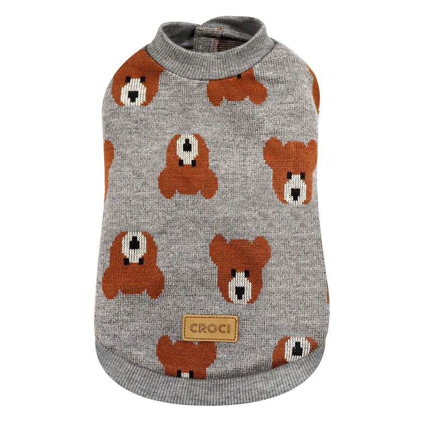croci-bruno-pull-pour-chien-35-cm-chaud-motif-ours image 2