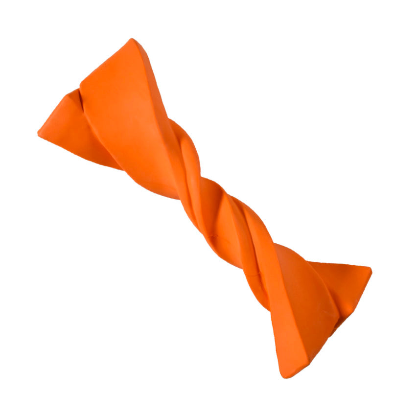 croci-bobby-twist-jouet-chien-caoutchouc-orange-m image 2