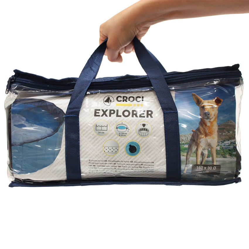 croci-explorer-piscine-chien-120x30-cm-bleue-rigide image 5