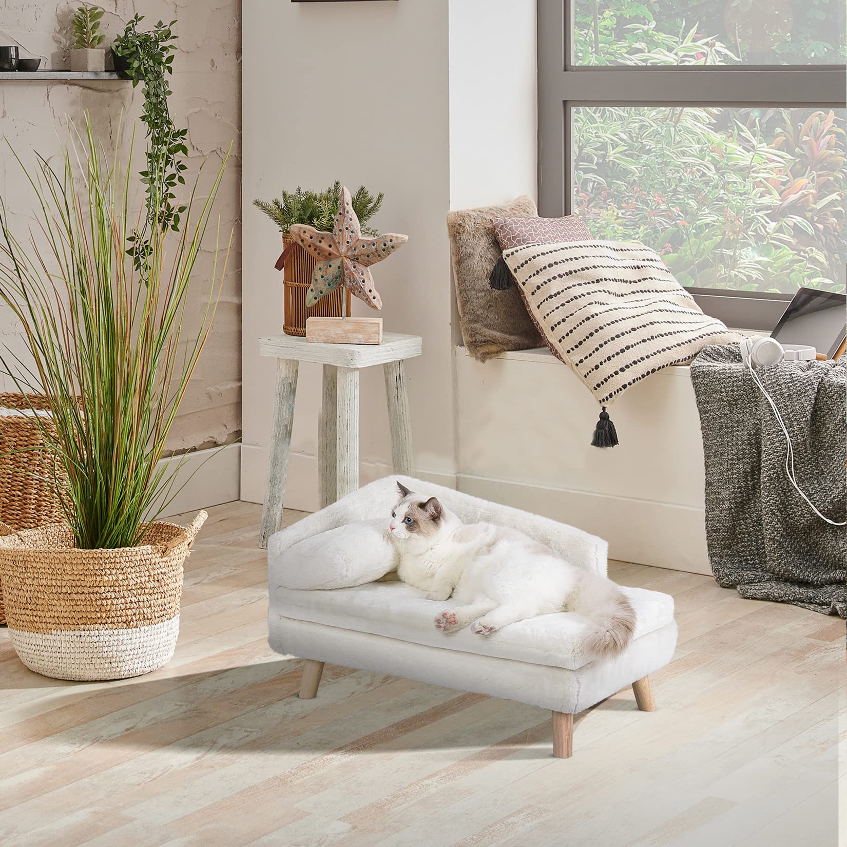 bingopaw-pet-sofa-canap-chien-sur-lev-70-5cm-gris image 2
