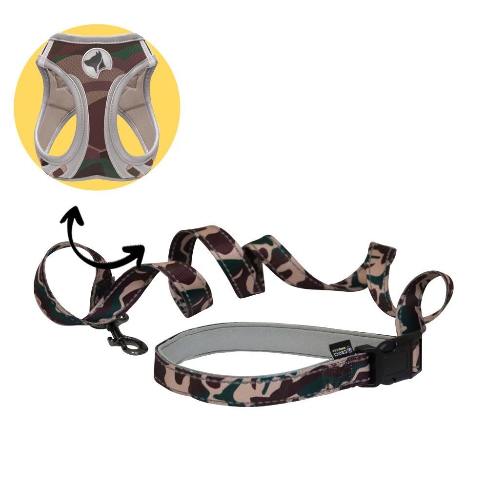 croci-hiking-laisse-chien-reflective-camouflage-150-cm image 3