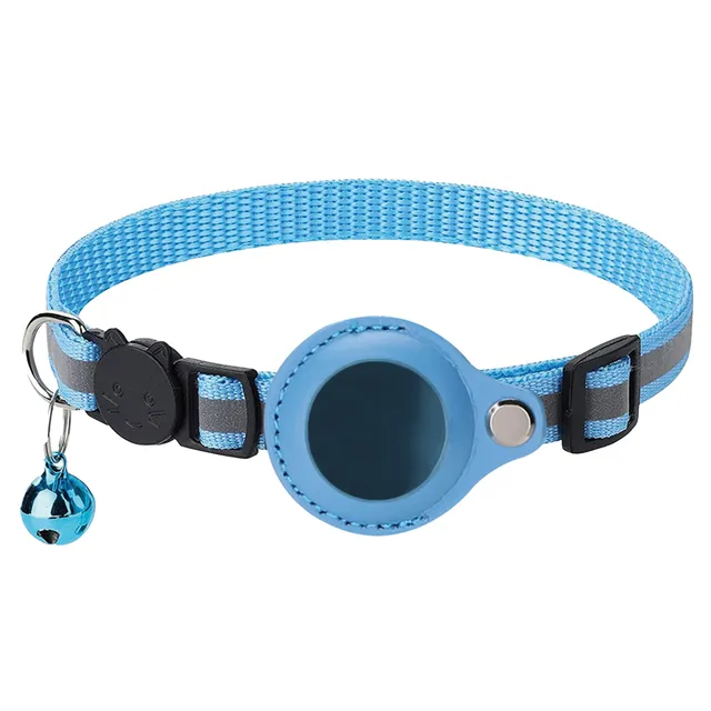 croci-collier-chat-airtag-nylon-bleu-r-fl-chissant image 1
